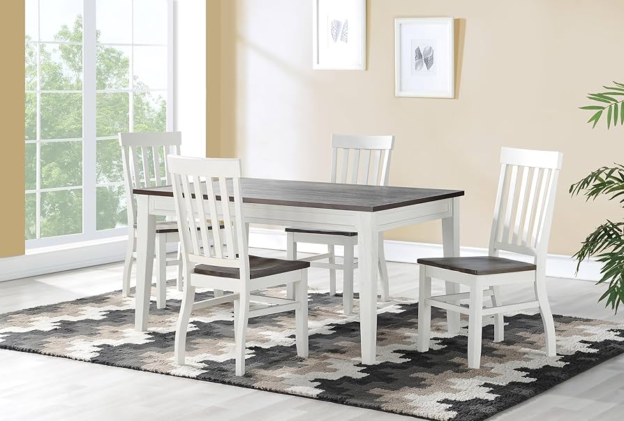 5 pcs wooden dining set