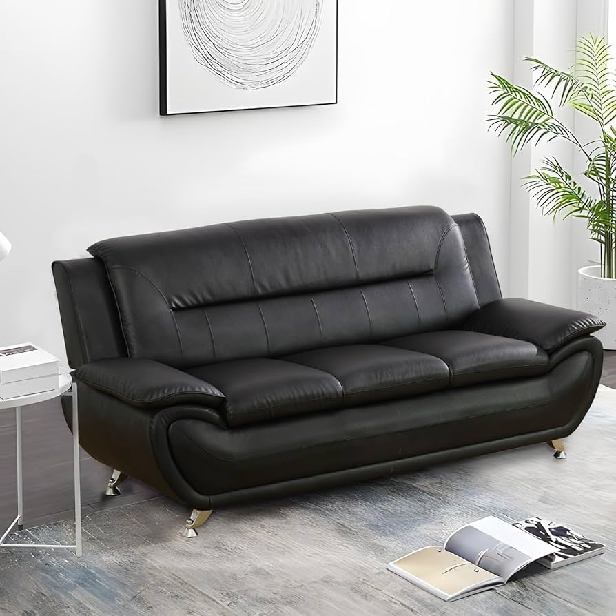 Leather couch set