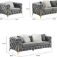 Velvet couch set