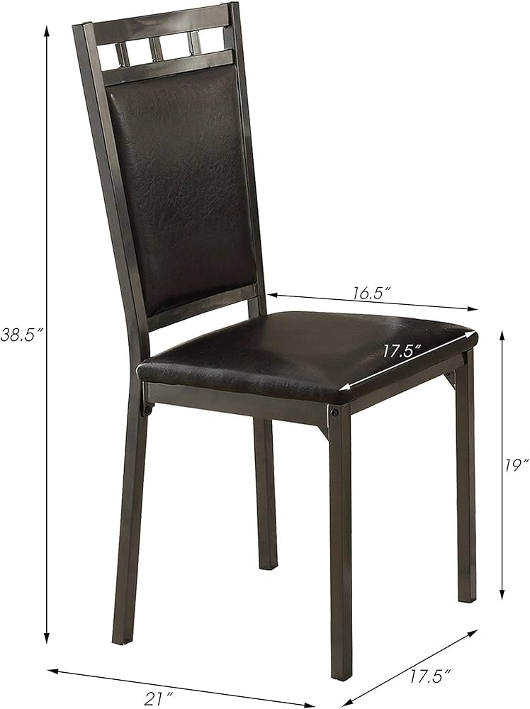 5 pcs marble dining table with leather chairs