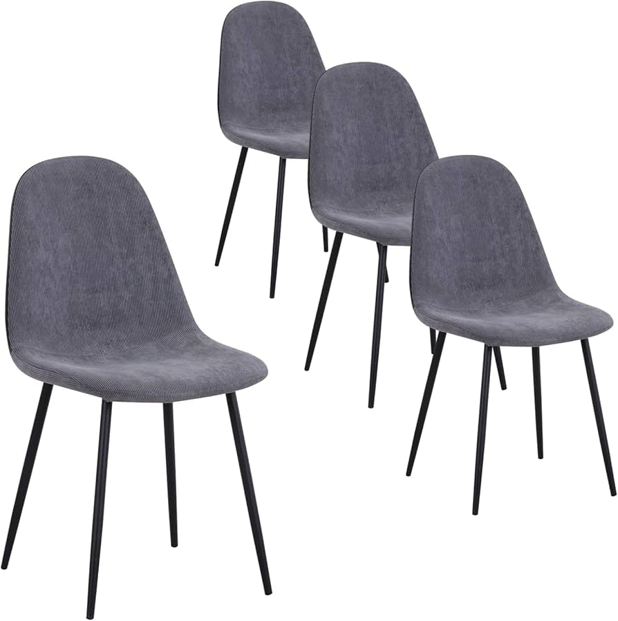 5 pcs marble dining table with linen chairs