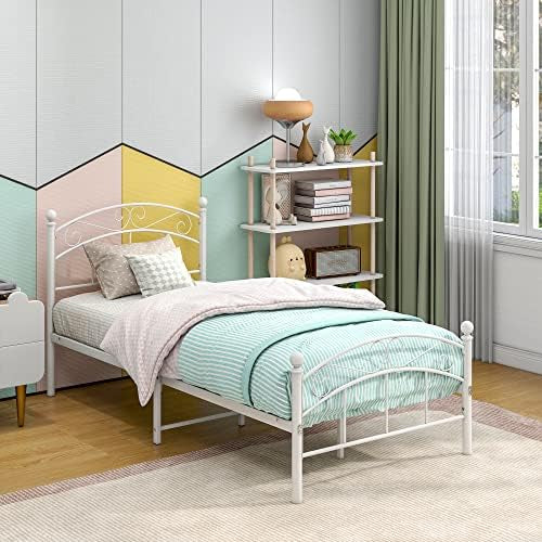 Platform metal bed frame