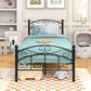 Platform metal bed frame