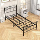 Platform metal bed frame