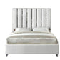 Platform velvet bed frame