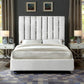 Platform velvet bed frame