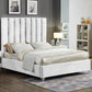 Platform velvet bed frame