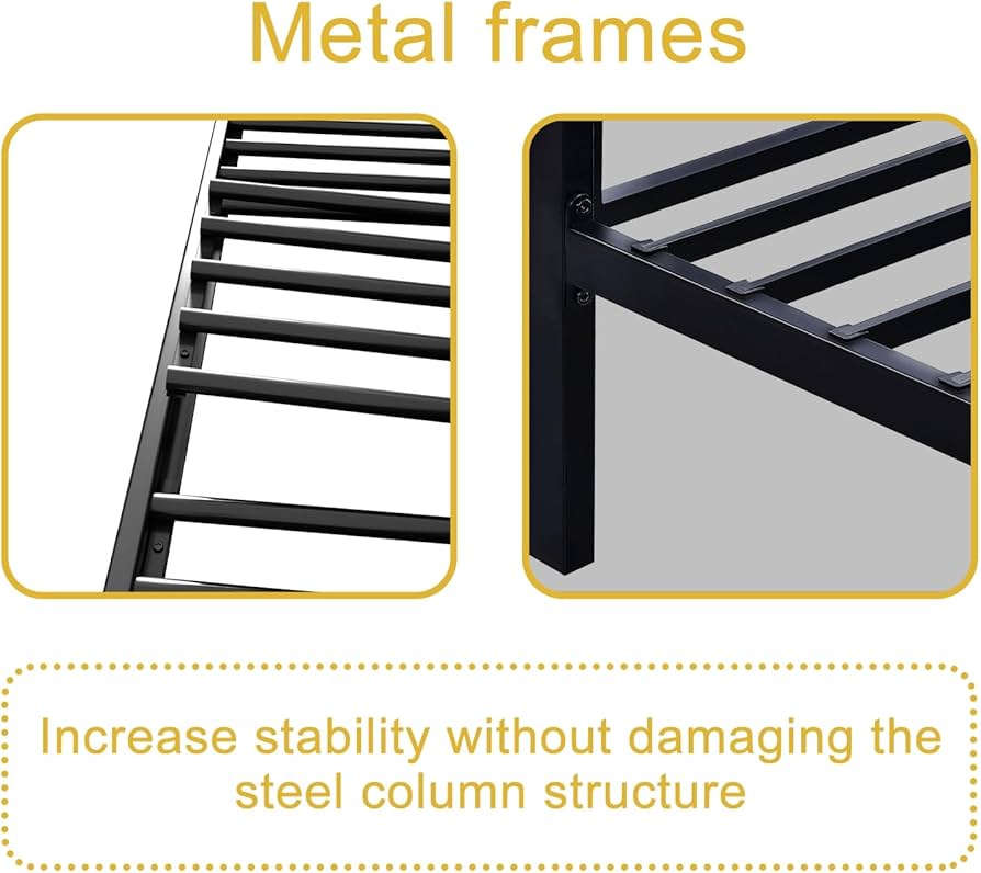 Twin over twin metal bunk bed