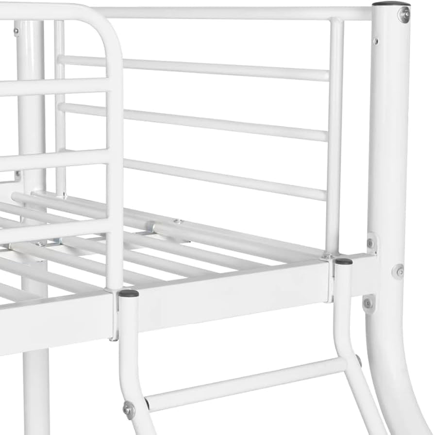 Twin over double metal bunk bed