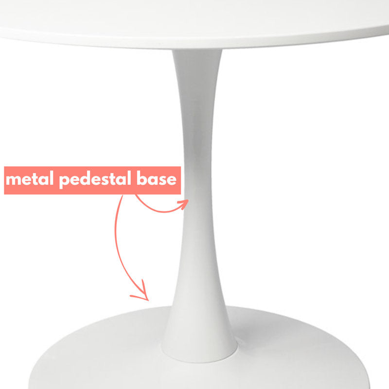 5 pcs dining table with linen chairs