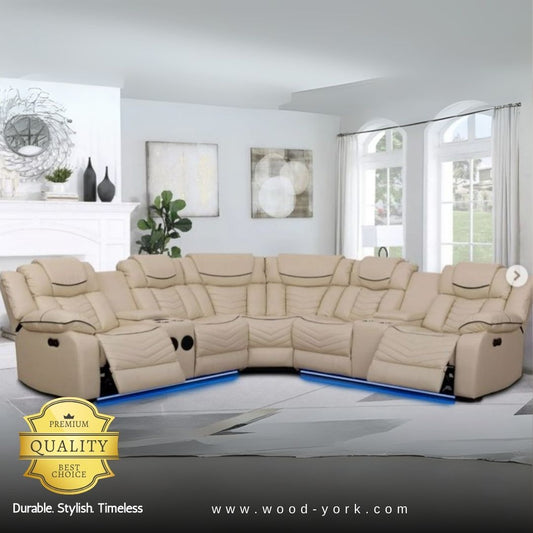 ELECTRIC RECLINER 6 SEATER SOFA SET