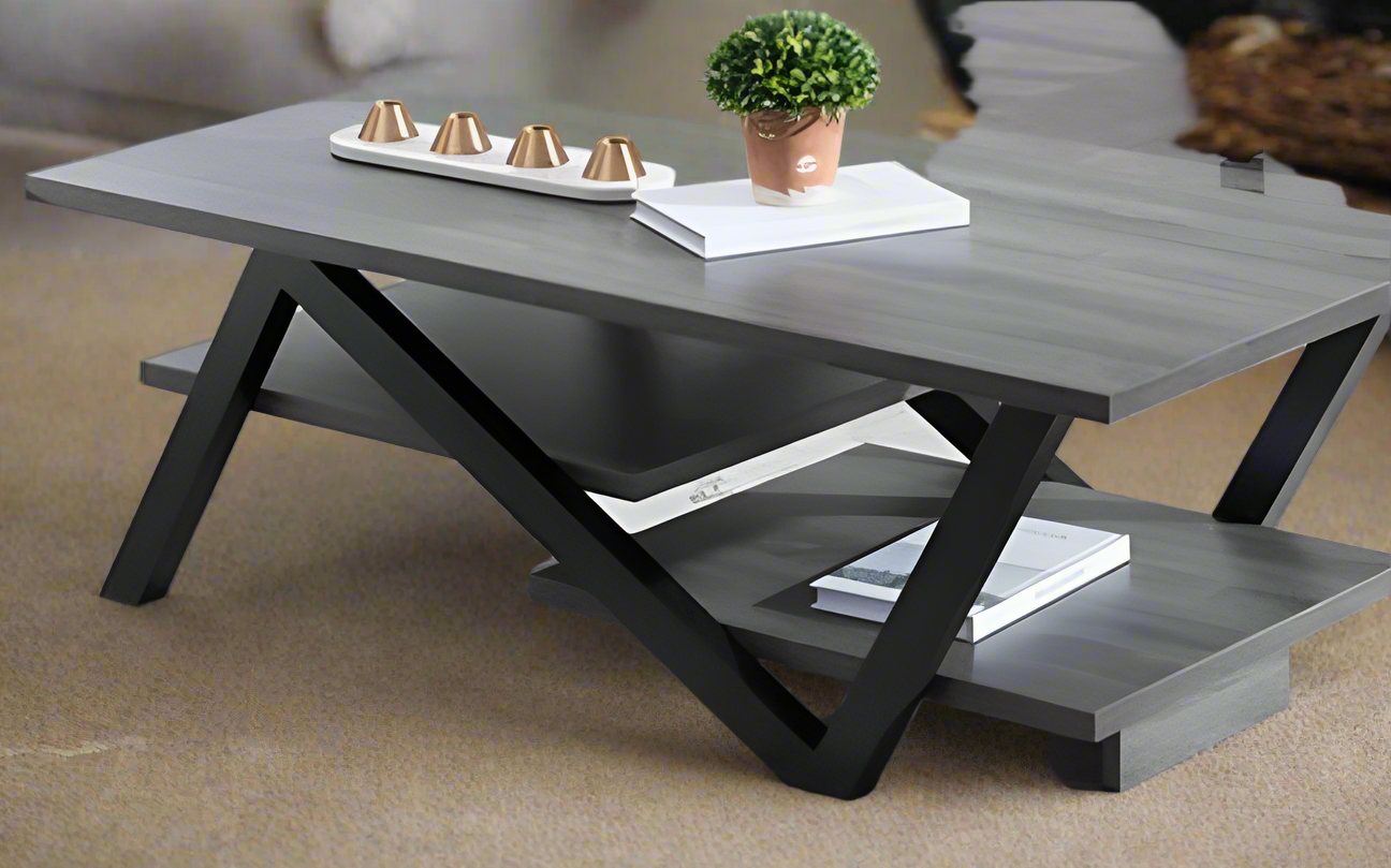 3 pcs wooden coffee table set