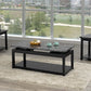 3 pcs marble coffee table set