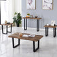 3 pcs wooden coffee table set