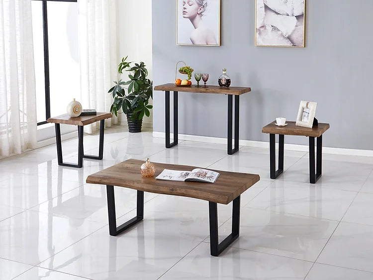 3 pcs wooden coffee table set