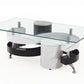 Glass coffee table
