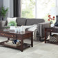 3 pcs storage wooden coffee table set