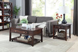 3 pcs storage wooden coffee table set