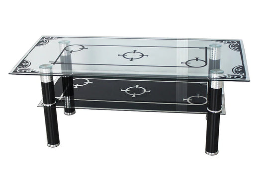 Glass coffee table