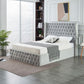 Velvet Upholstered Full Storage Bed Frame