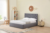 Velvet Upholstered Full Storage Bed Frame