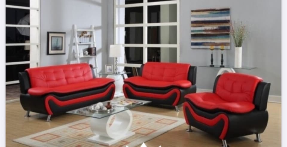 LEATHER 6 SEATER SOFA SET WD ( RANDY)