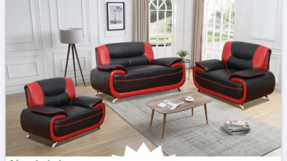 LEATHER 6 SEATER SOFA SET WD ( RANDY)